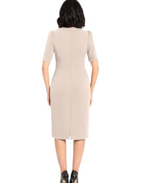 Donna Morgan - Short Sleeve Sheath Dress