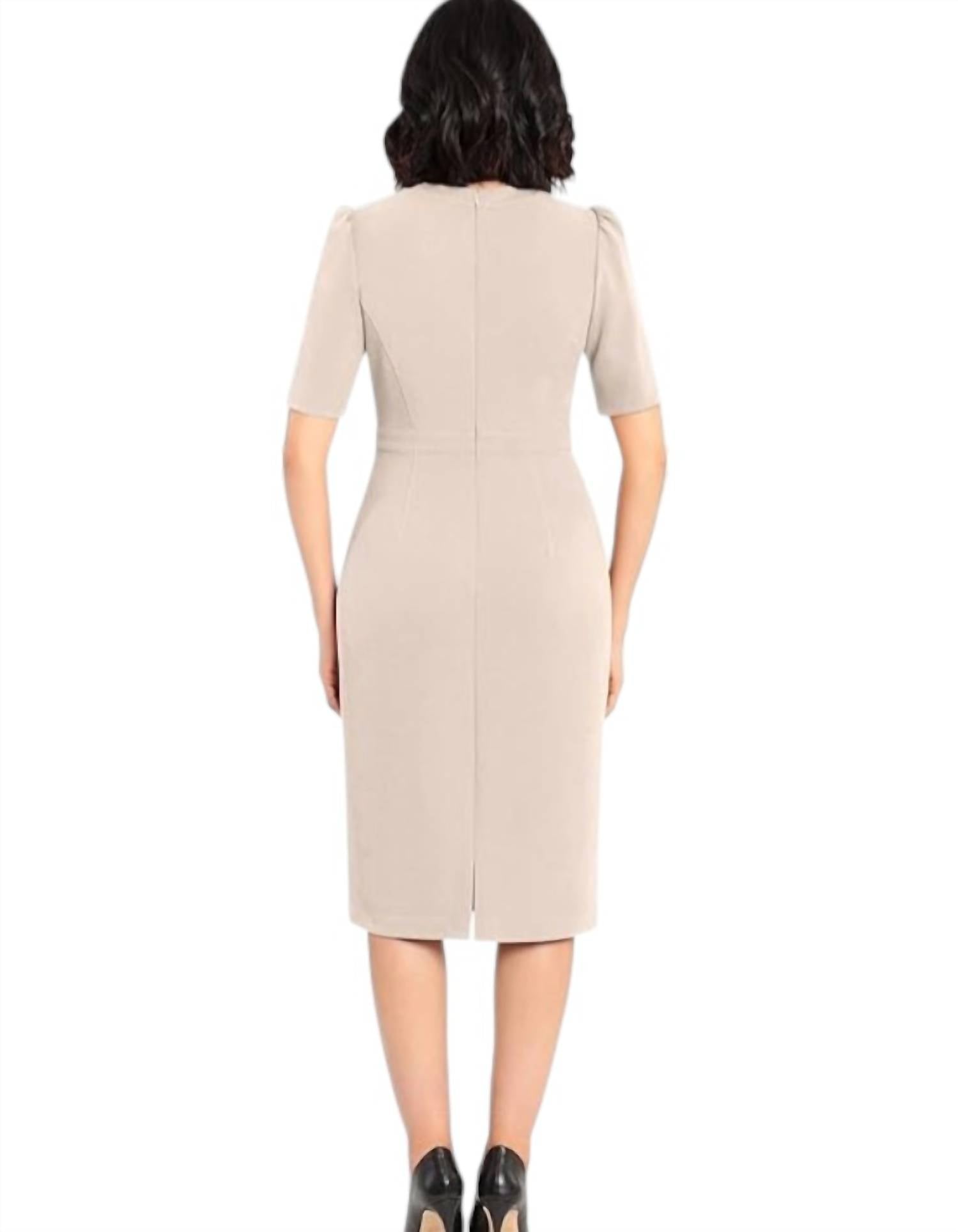 Donna Morgan - Short Sleeve Sheath Dress