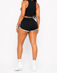 Jnk - Must Be Summer Stretch Dolphin Trim Shorts