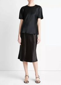 Vince - Women's Bias Satin Top
