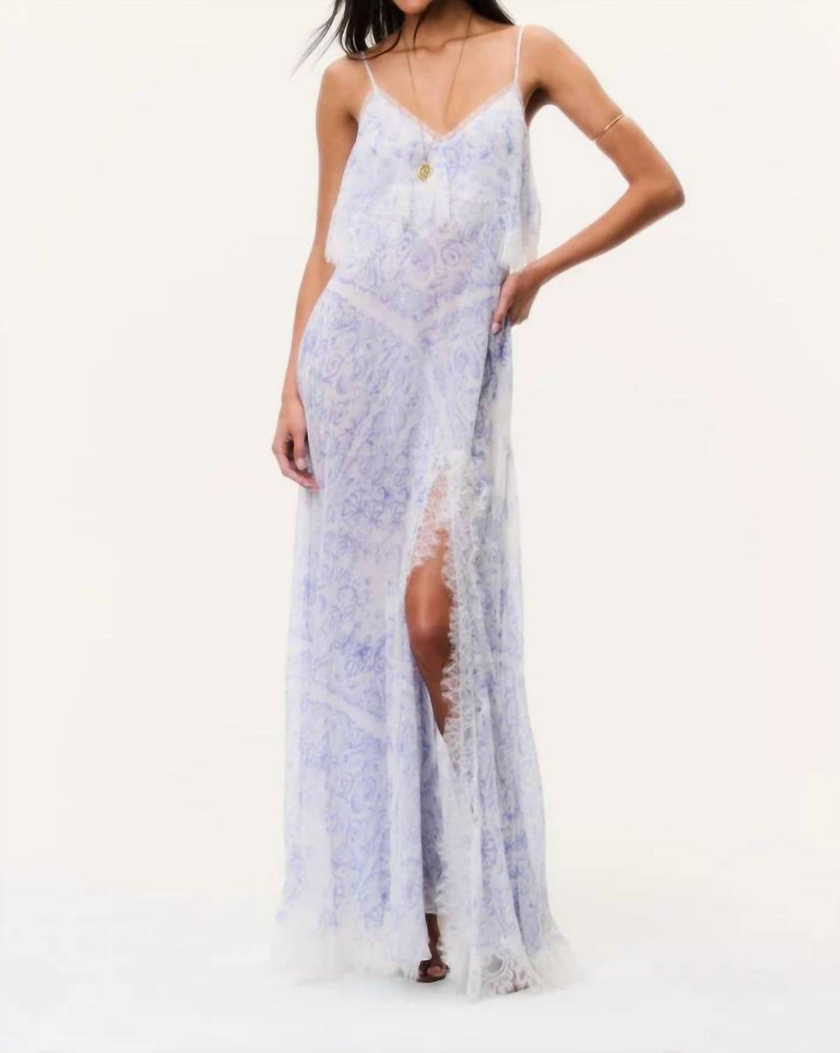 Loveshackfancy - Women's Stelline Sheer Silk Maxi Dress