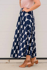 Ces Femme - Polka Dot Accordion Maxi Skirt