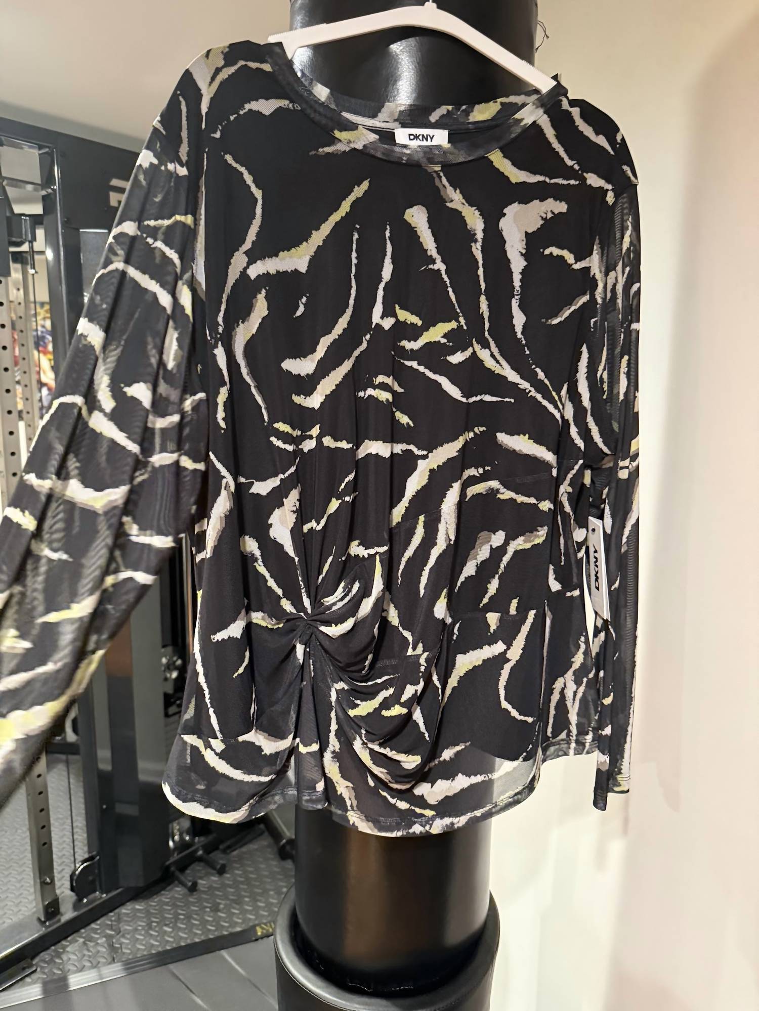 Dkny - Women's Mesh Long Sleeve Top