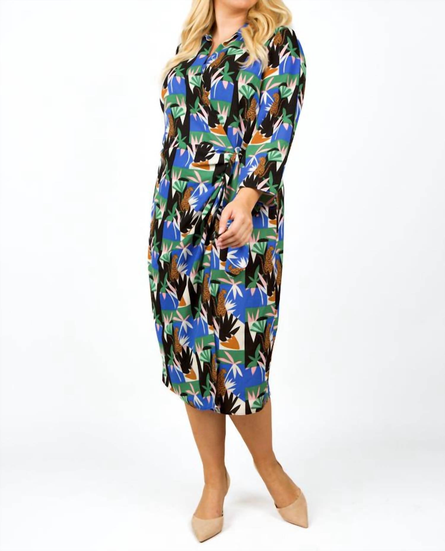 Donna Morgan - Safari Windows Dress - Plus