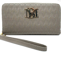 Badgley Mischka - Women's Vegan Leather Wallet Long With Phone Pocket And Wristlet