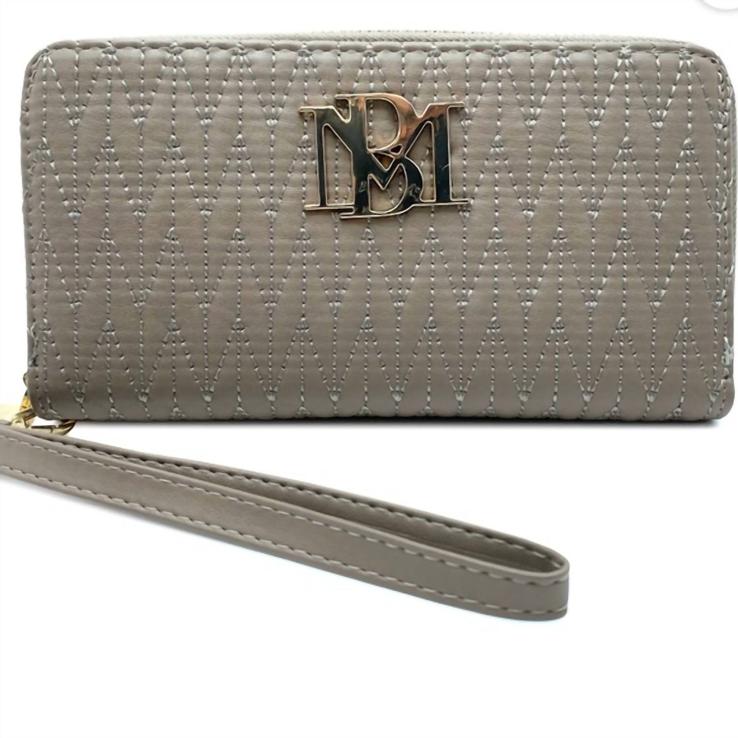 Badgley Mischka - Women's Vegan Leather Wallet Long With Phone Pocket And Wristlet