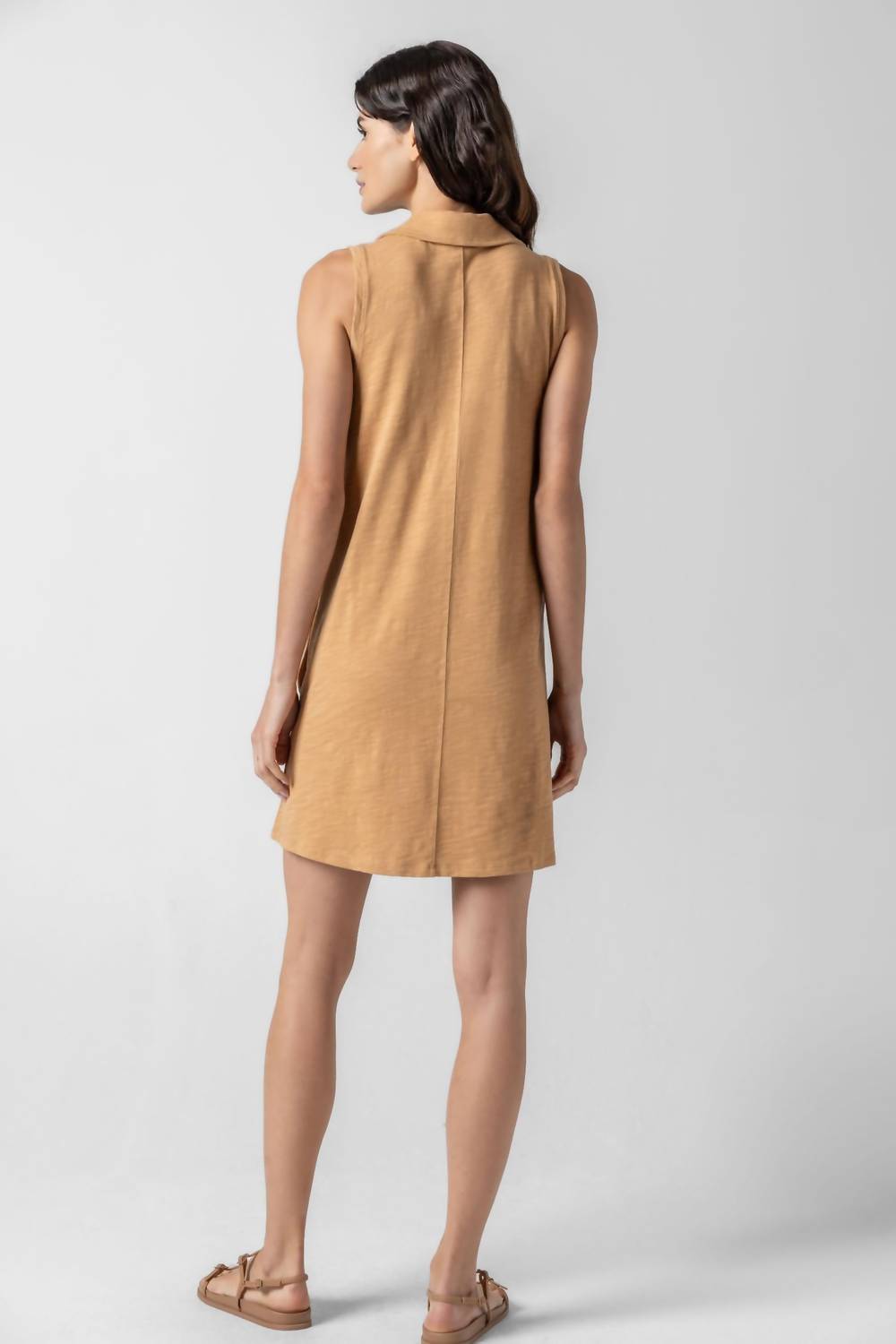 Lilla P - Sleeveless Collared Dress