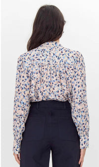 Greylin - Edna Printed Tie Neck Blouse