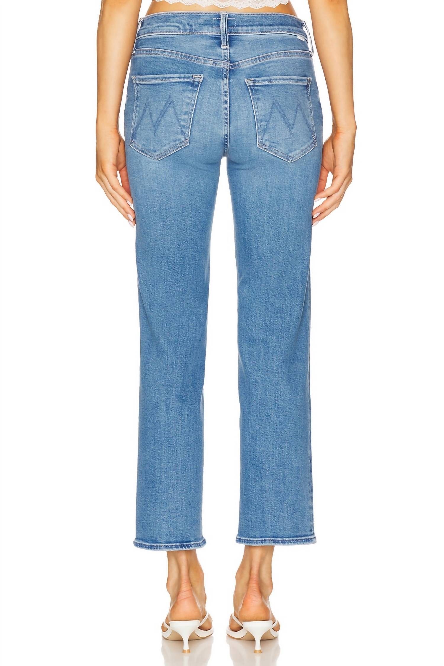 Mother - Mid Rise Zip Rambler Ankle Jeans