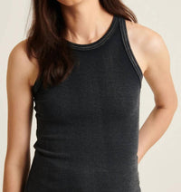Patrick Assaraf - Women's Vintage Wash Stretch Ribbed Tank Top