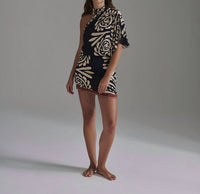 Juan De Dios - Carmelita Crepe Chine Mini Skirt