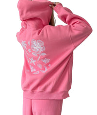 Sunkissed Coconut - Tropical Embroider Hoodie