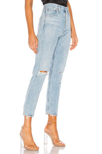 AGOLDE Jamie High Rise Classic Jeans in shakedown - women's jeans - alternate view
