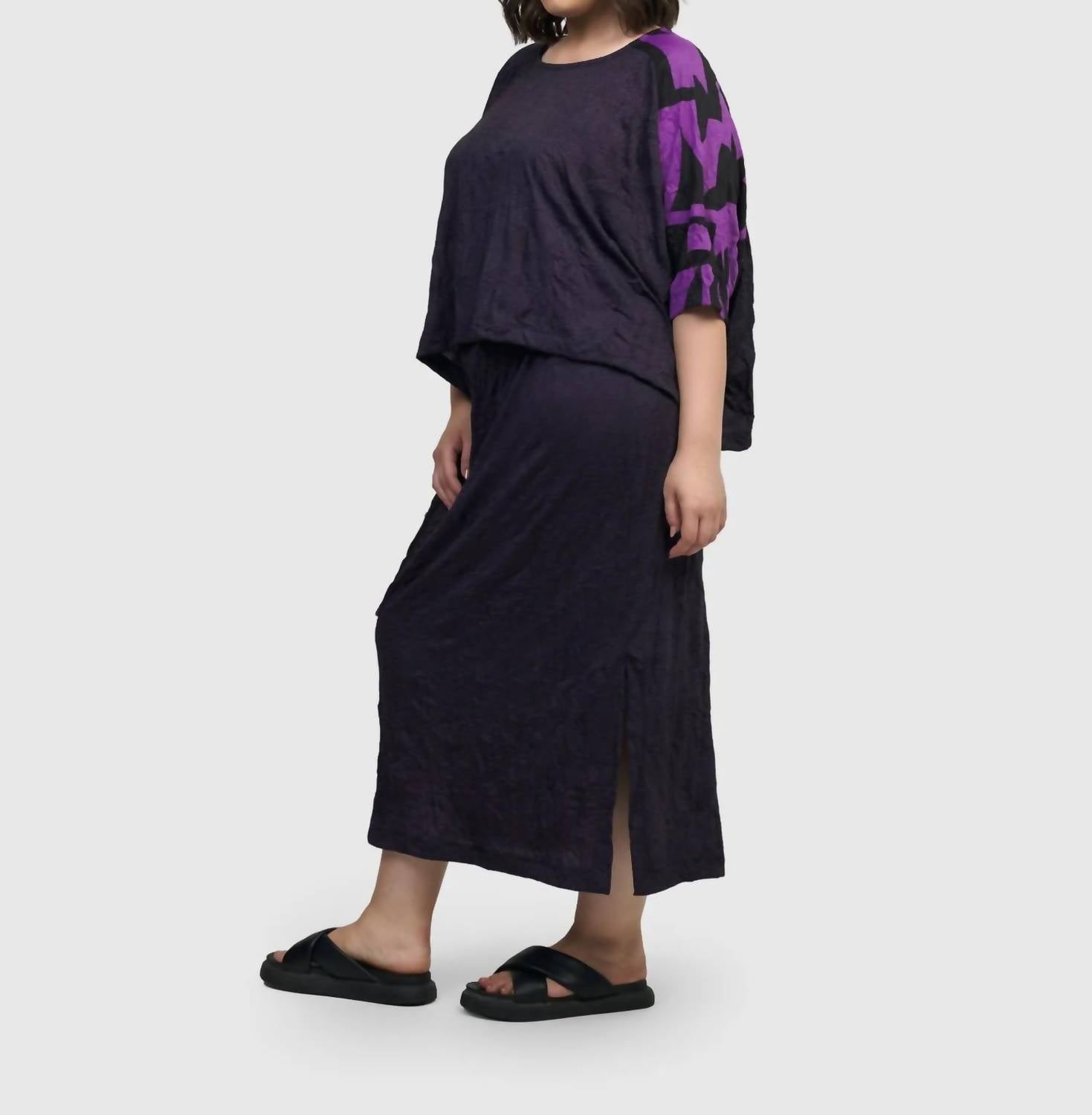 ALEMBIKA Asteroid Pencil Skirt in violet - women's skirt - view 6