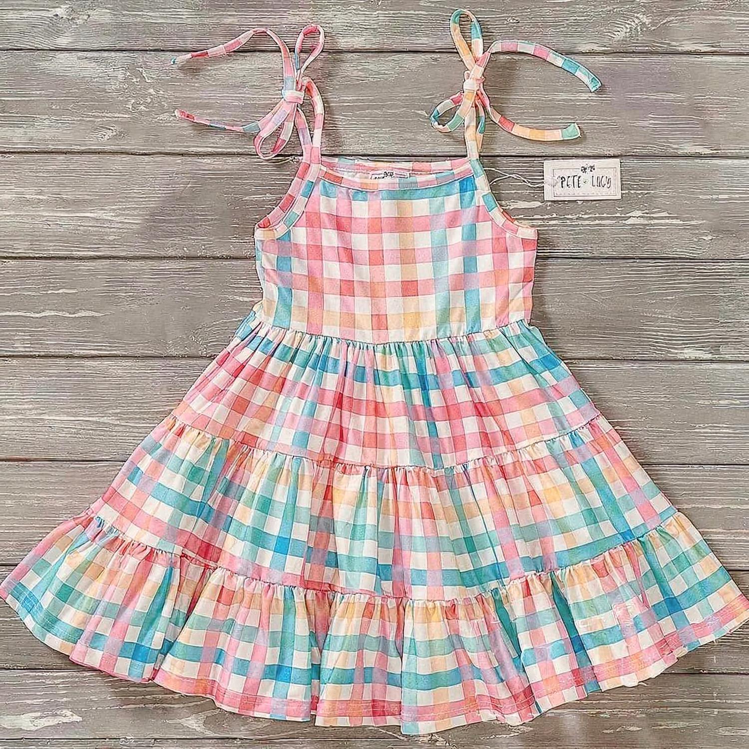 Pete + Lucy - Girls Summertime Gingham Dress