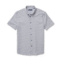 Stone Rose - Printed Bees Short Sleeve Button Down Shirt