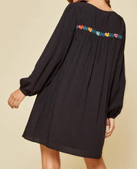 Andree By Unit - Floral Embroidered Long Sleeve Dress