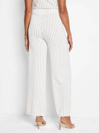 Nic + Zoe - Destination Stripe Wide Leg Knit Pant