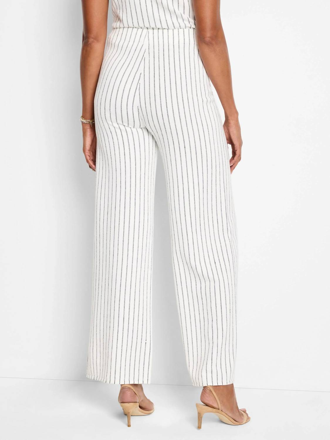 Nic + Zoe - Destination Stripe Wide Leg Knit Pant
