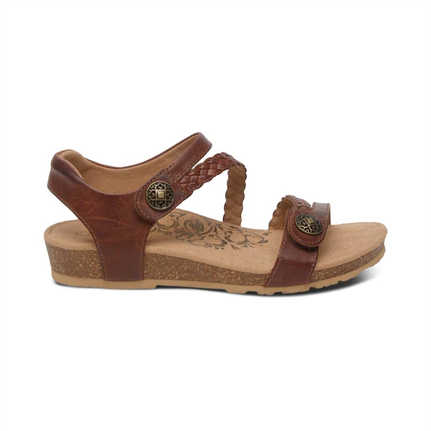 Aetrex - Women's Jillian Braided Quarter Strap Sandal