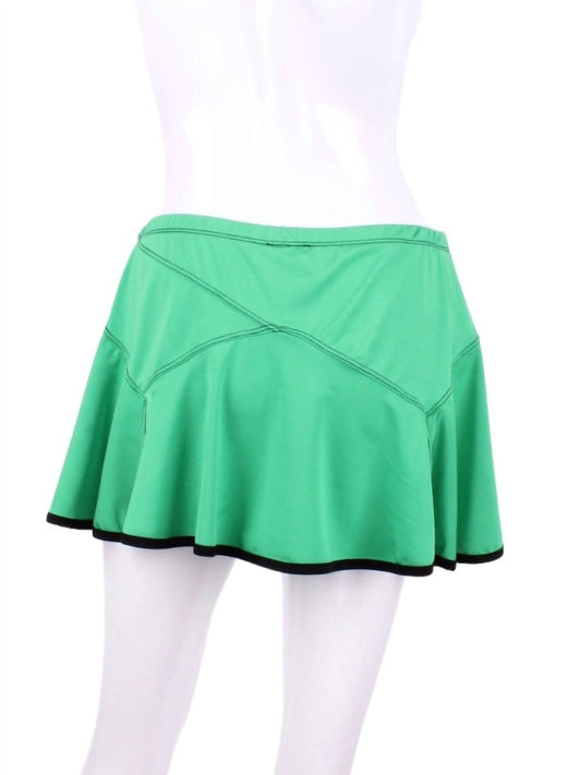 Love Love Tennis - Women's Tennis Skirt With Black Trim
