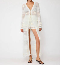 Line And Dot - Omar Crochet Robe