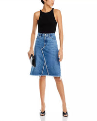 Frame - Deconstructed Denim Skirt