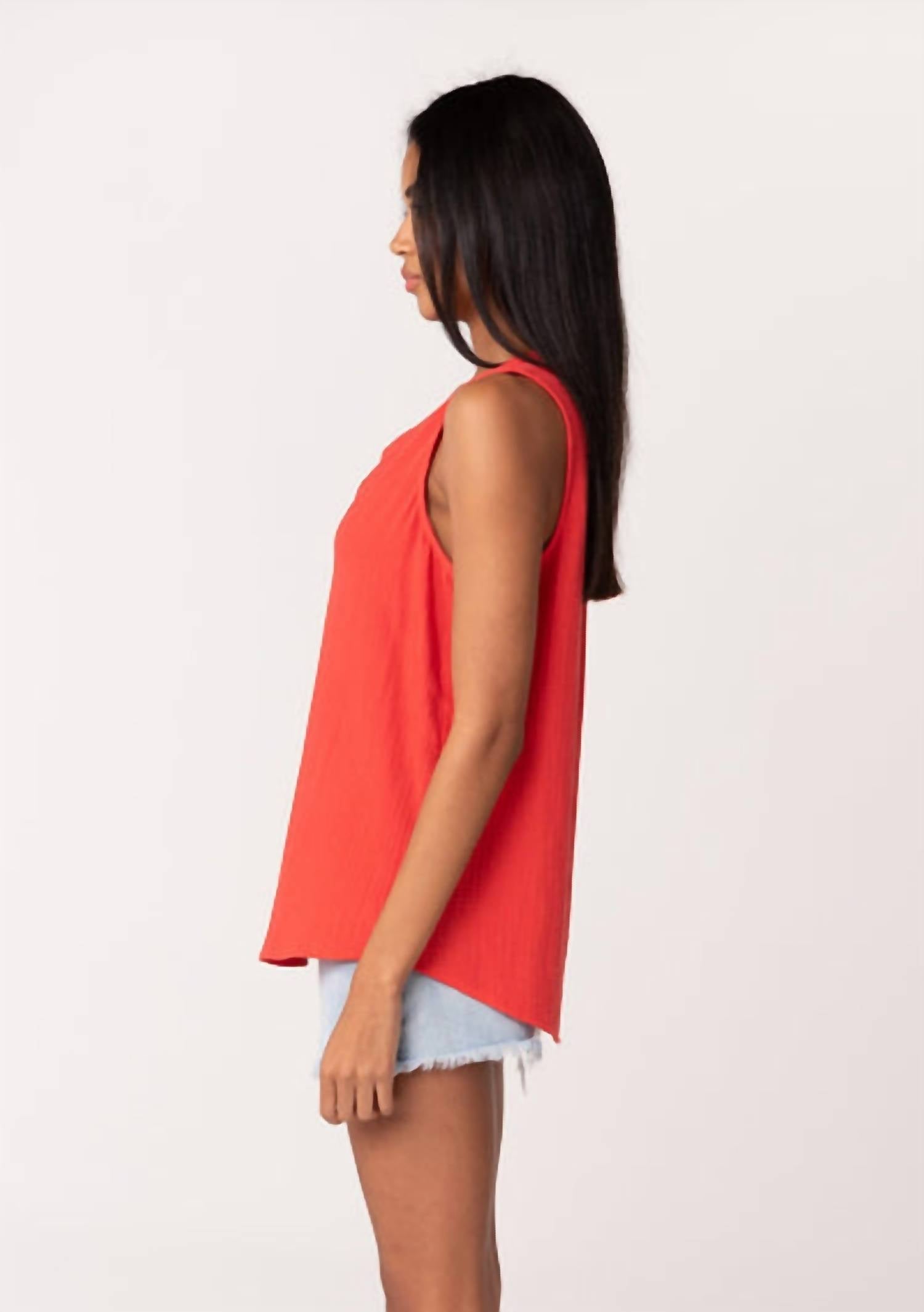 Lovestitch - Lue Henley Tank Top