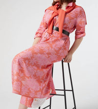 Marina Rinaldi - Zona Crepe De Chine Toile Dress
