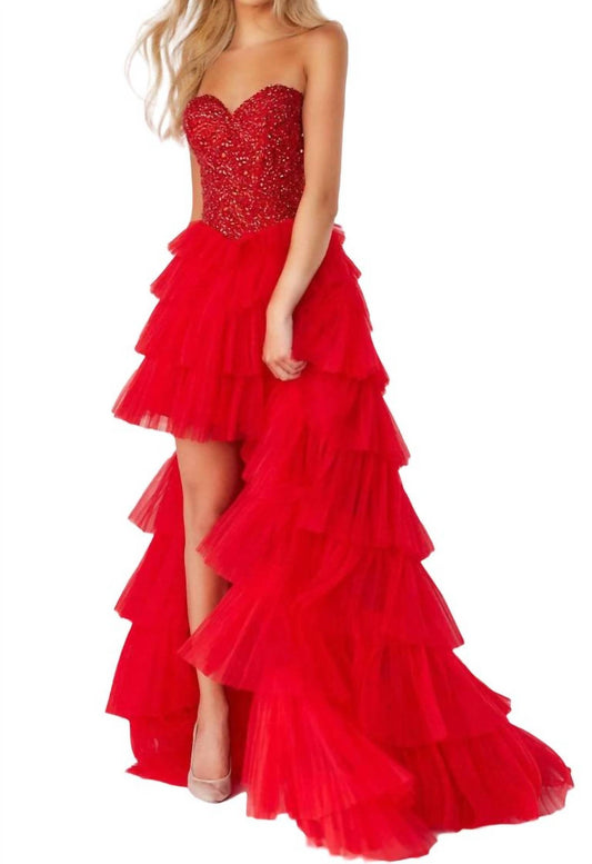 Jovani - Strapless Mermaid Prom Dress