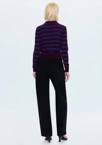 PISTOLA Tate High Rise Bowed Wide Leg Jeans in midnight hr - women's pants - detail view