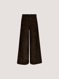 Apricot - Zoe Wide Leg Leopard Jean