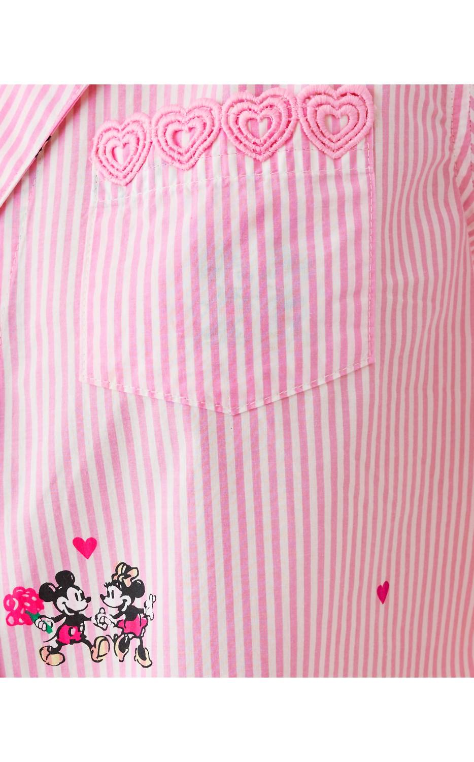 Lilly Pulitzer Mari Pajama Button-up Top in multi disney half drop overprint 1 - women's intimate - view 4