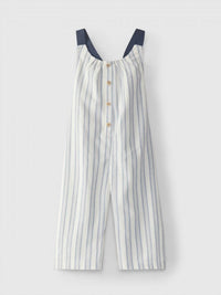 Laranjinha - Girl's Striped Dungarees