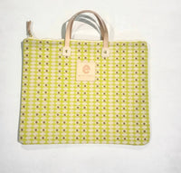 Erin Flett Women's Folder Bag in lemon third eye - women's bag