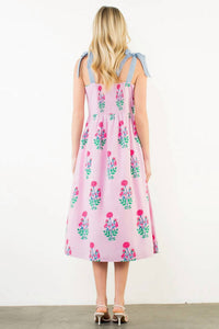 Thml - Women's Tie Floral Midi Dress