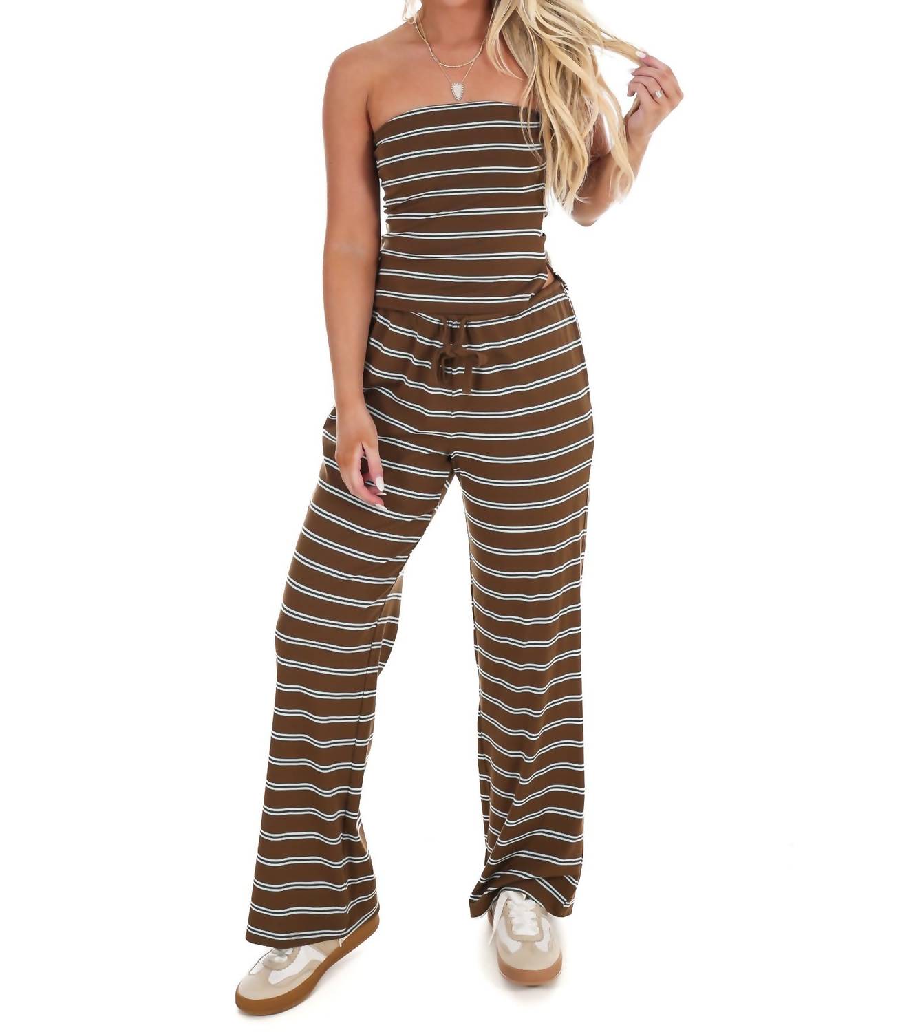 Le Lis - Along The Lines Stripe Two Piece Set