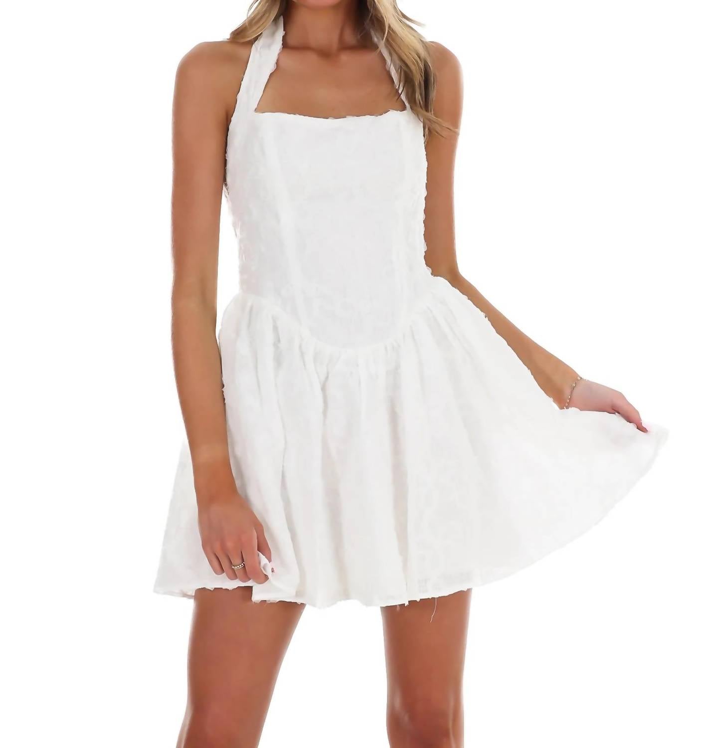 One & Only - Women's Perfect For Me Halter Mini Dress