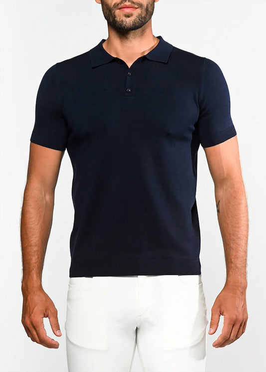 Postmarc - 3-button Knit Polo Shirt