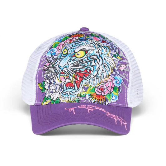 Ed Hardy - Men's Embroidered Floral Tiger Hat