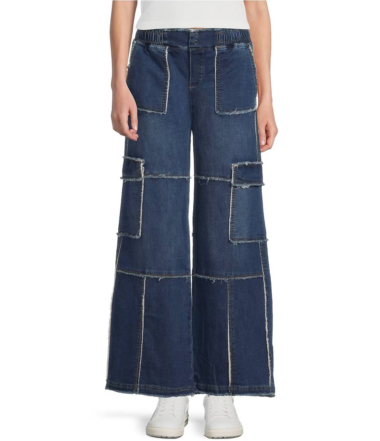 Tractr - Blu-tifully Relaxed Cargo Pants
