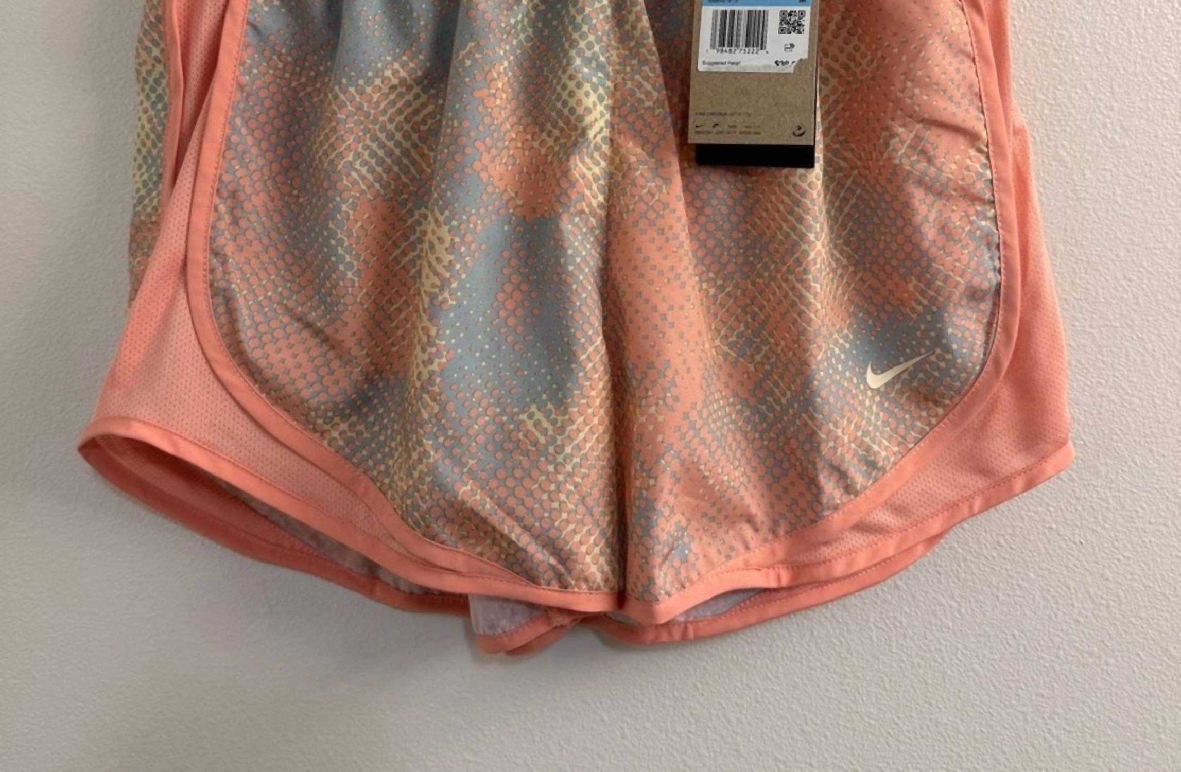 NIKE Women's Tempo Lined Dri Fit 3in Shorts in apricot - women's shorts - view 4