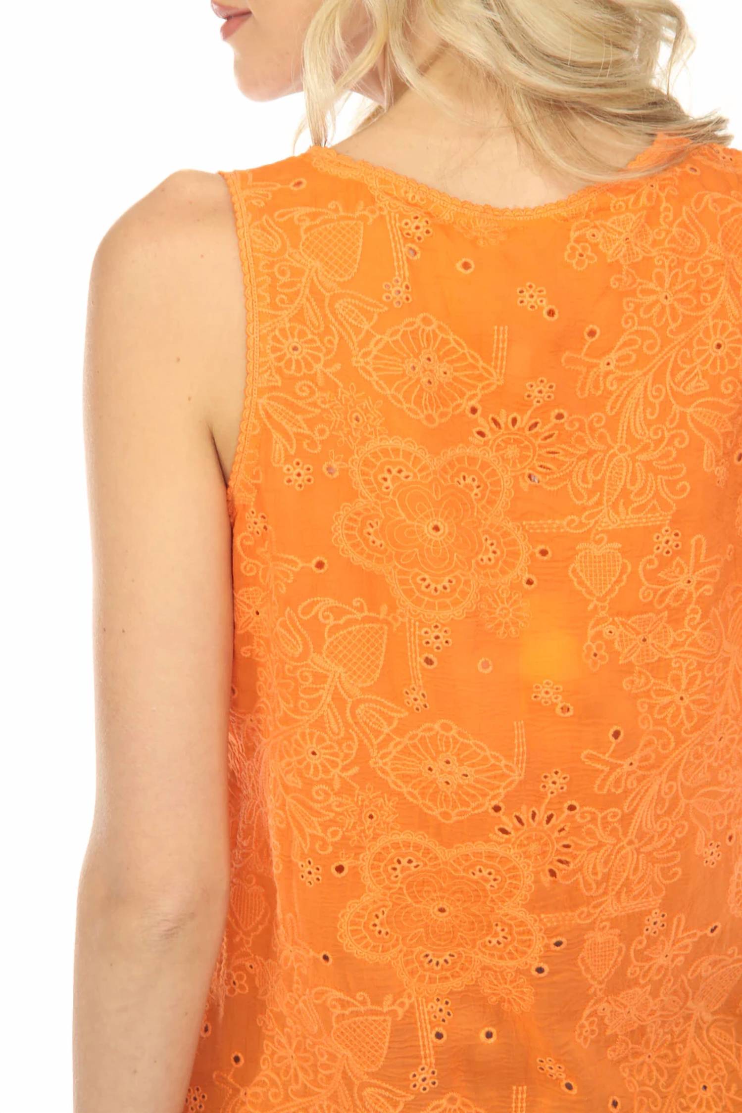 Johnny Was WAYNE TANK ELIZA in firecracker - women's tank top - view 5