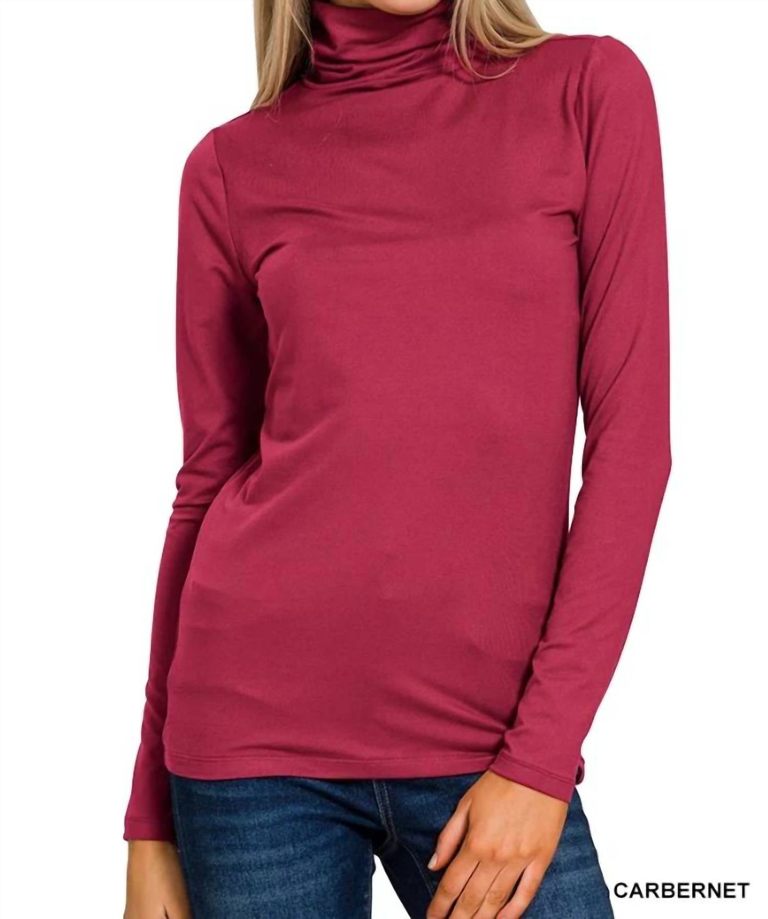 Zenana - Premium Microfiber Mock Neck Top