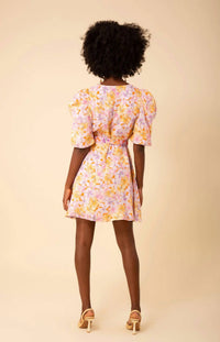 Hale Bob - Arabella Short Sleeve Linen Belted Dress