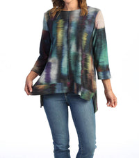 Jess & Jane - Reflections French Brushed Knit Slit Top