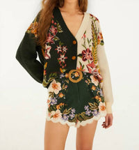 Farm Rio - Long Sleeves Knit Cardigan