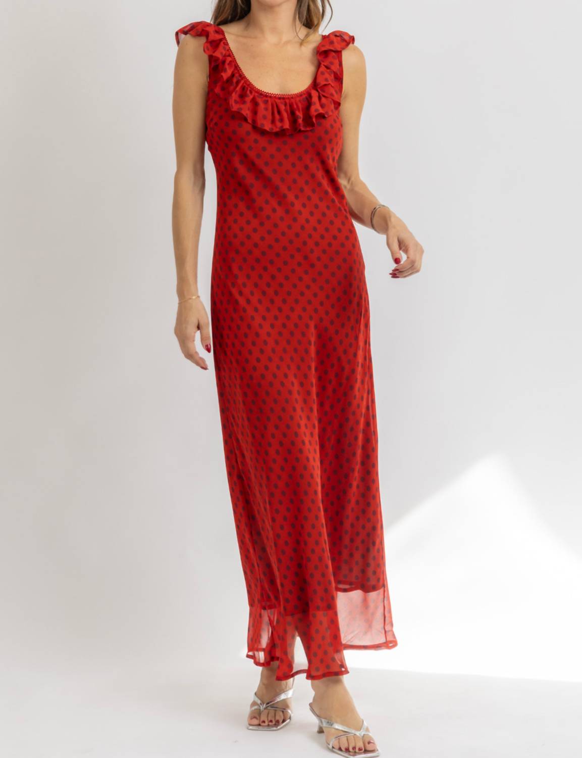Loucia - PIA POLKA MAXI DRESS