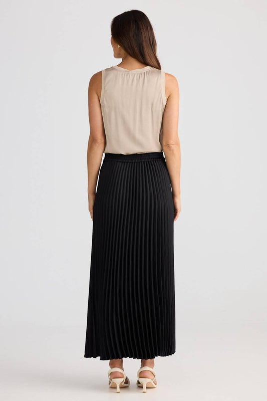 Brave + True - Alias Pleated Maxi Skirt
