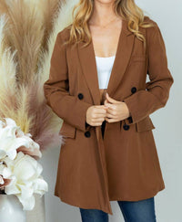 White Birch - Double Breasted Blazer
